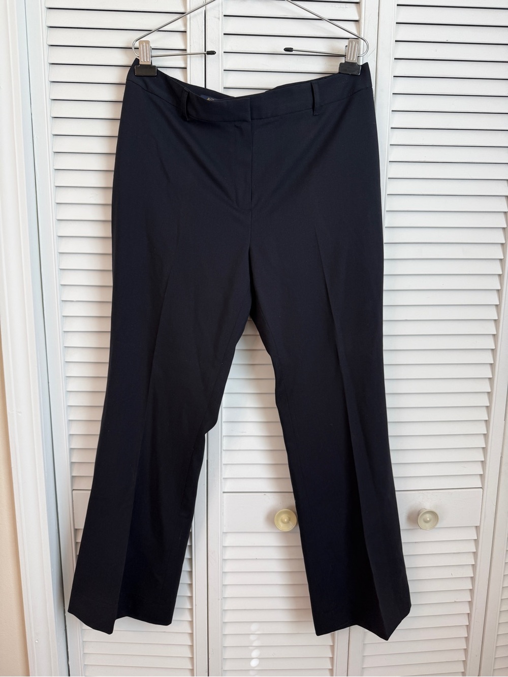 Brooks Brothers Italian Wool Navy Blue Pants Womens Size 12 Unlined Pleated